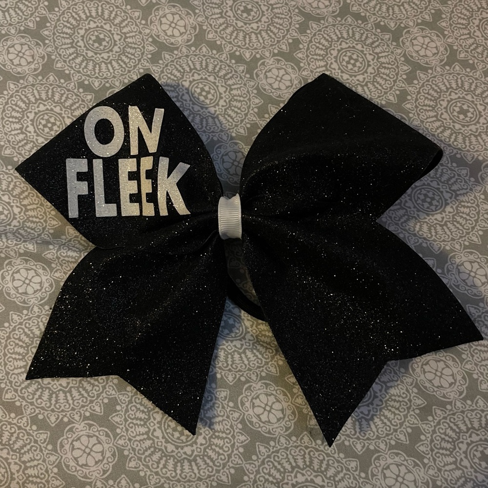 glittery cheer bow!